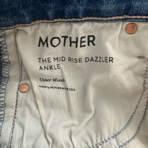 MOTHER Denim The Mid Rise Dazzler Ankle in Other Moods wash size 24 - Picture 6 of 7